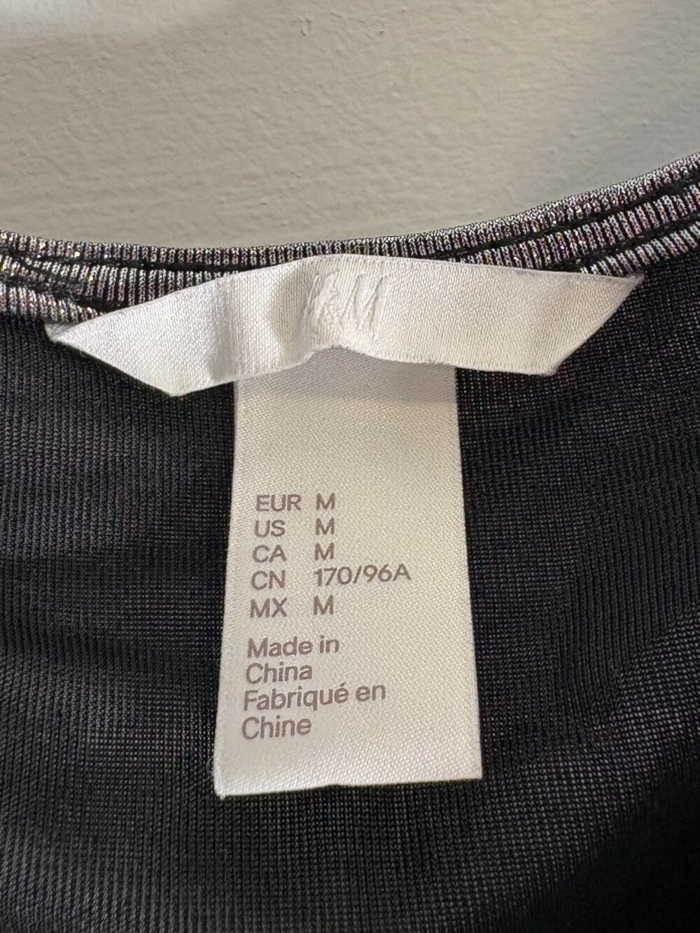 H&M Silver Metallic Cowl Neck Cami Top - Picture 3 of 3